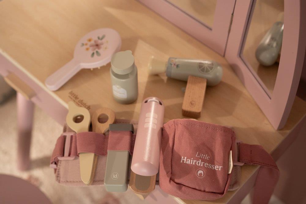 Cinto com Conjunto de Cabeleireiro em Madeira Little Dutch