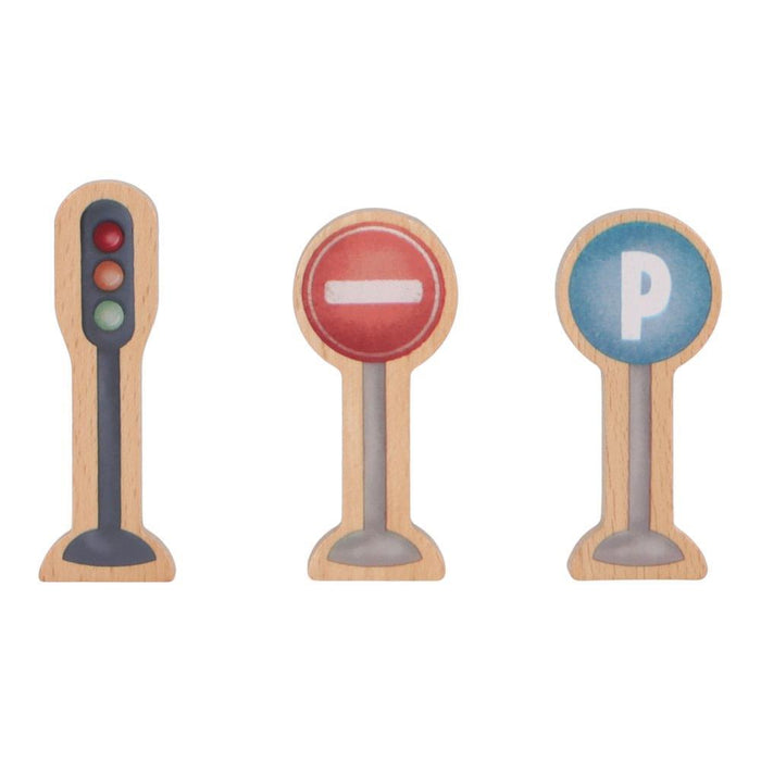 Carros de Corrida em Madeira e Mala com Pista Little Dutch