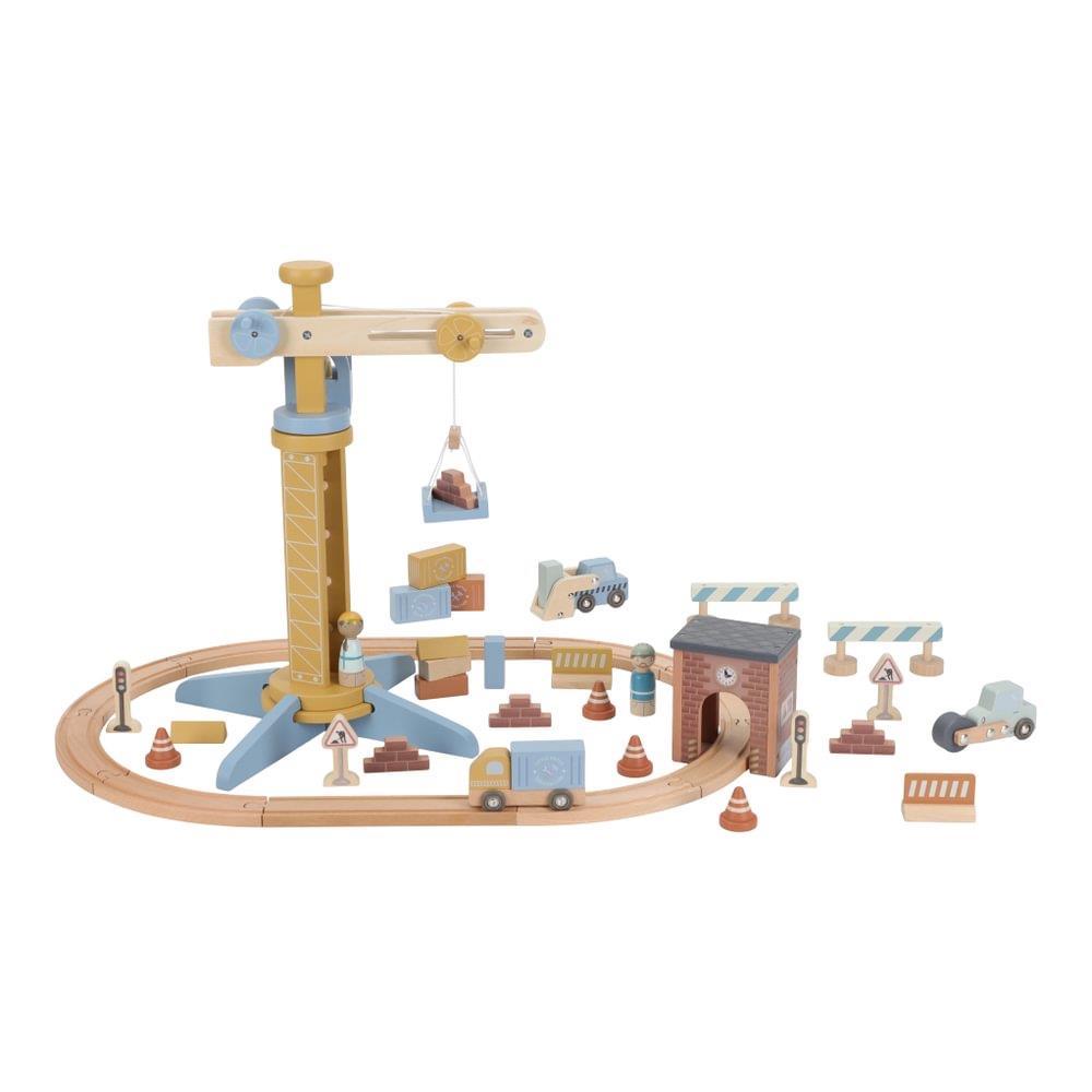 Little Dutch Wooden Crane Construction Set