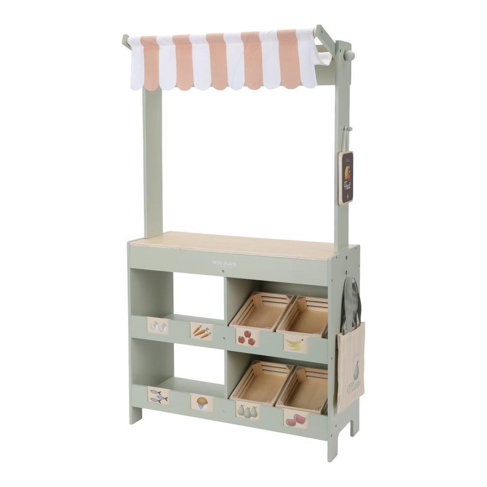 Little Dutch Wooden Market Stall 15 Pieces