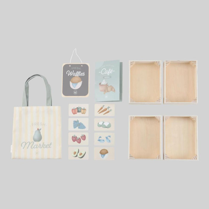 Banca de Mercado em Madeira Little Dutch 15 Peças