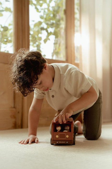 Camião de Bombeiros com Figuras em Madeira Little Dutch