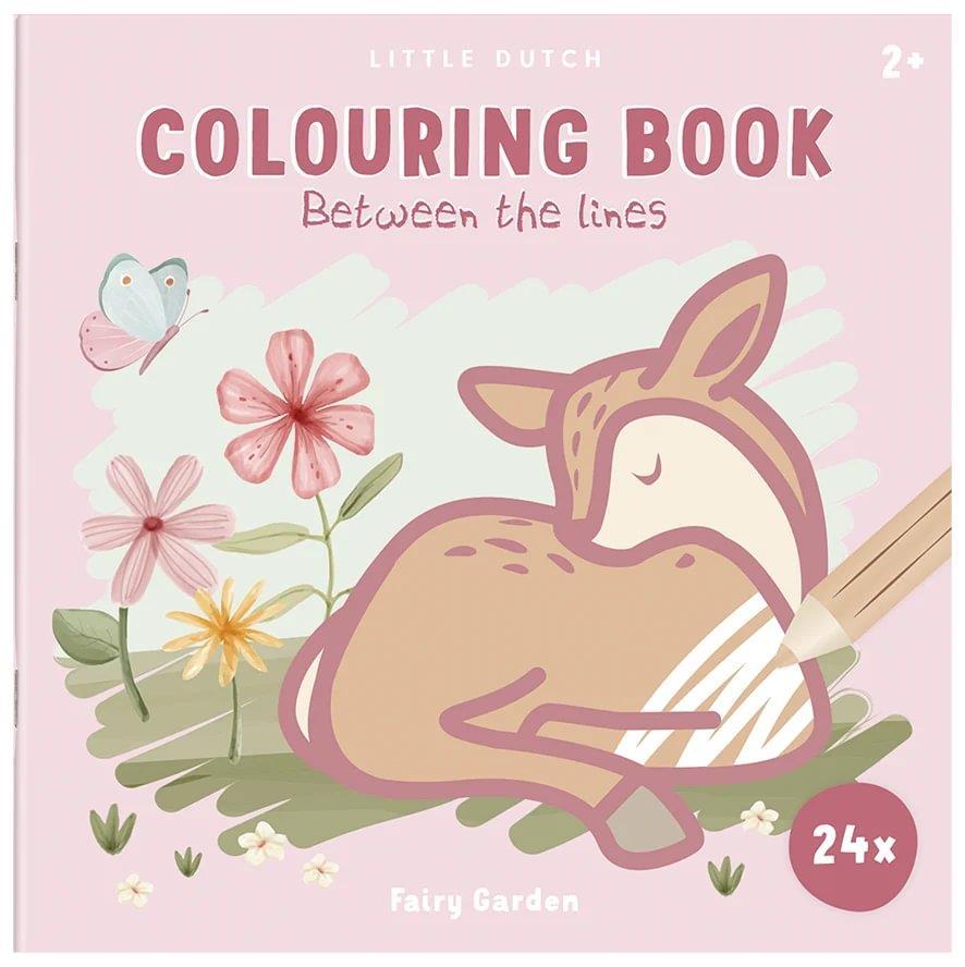 Libro para colorear del pequeño jardín de hadas holandés