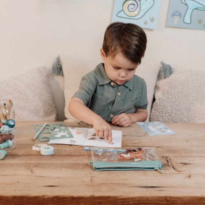 Conjunto de Papelaria com Estojo Little Dutch Forest Friends