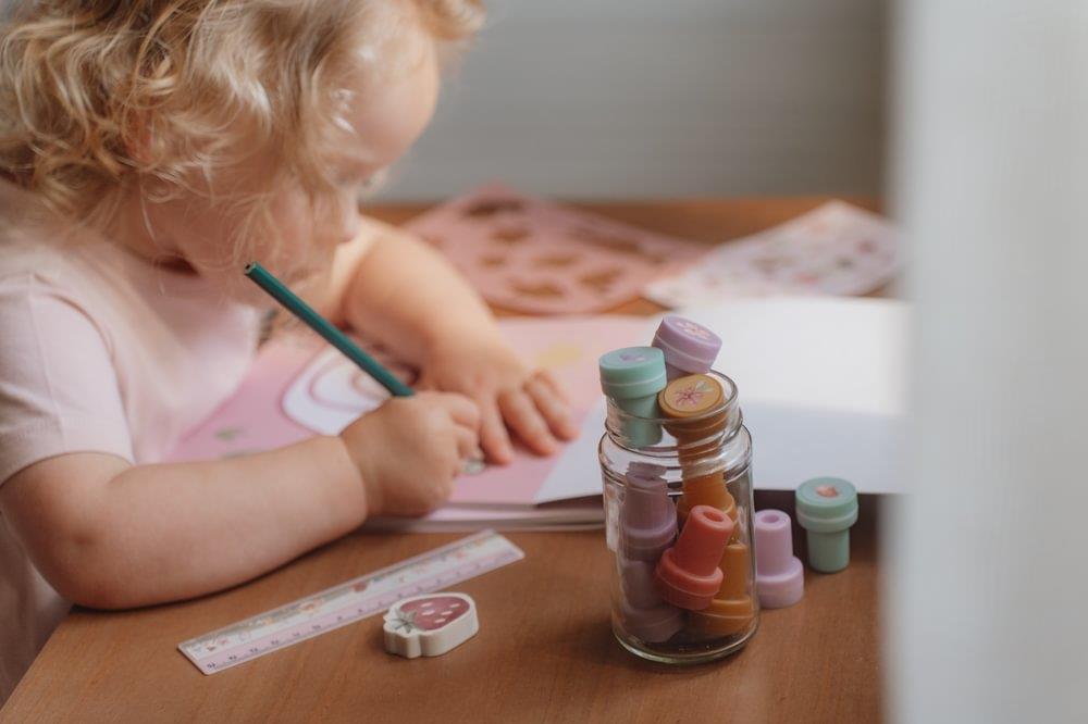 Conjunto de Papelaria com Estojo Little Dutch Fairy Garden