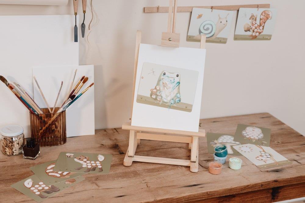 Conjunto de Pintar com os Dedos Little Dutch Forest Friends