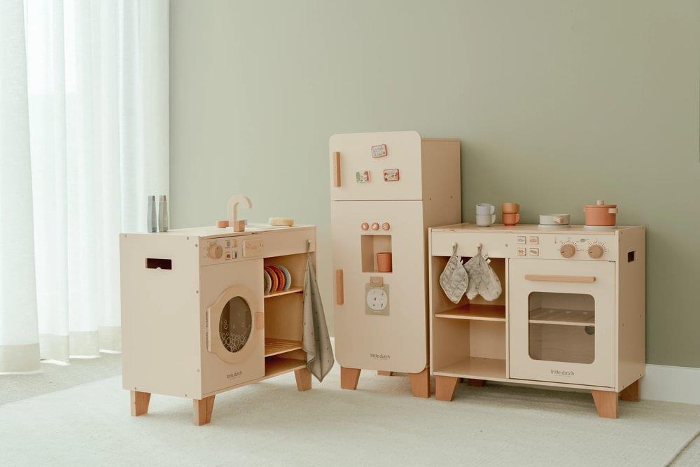 Bancada de Cozinha, Fogão e Forno em Madeira Little Dutch Essentials