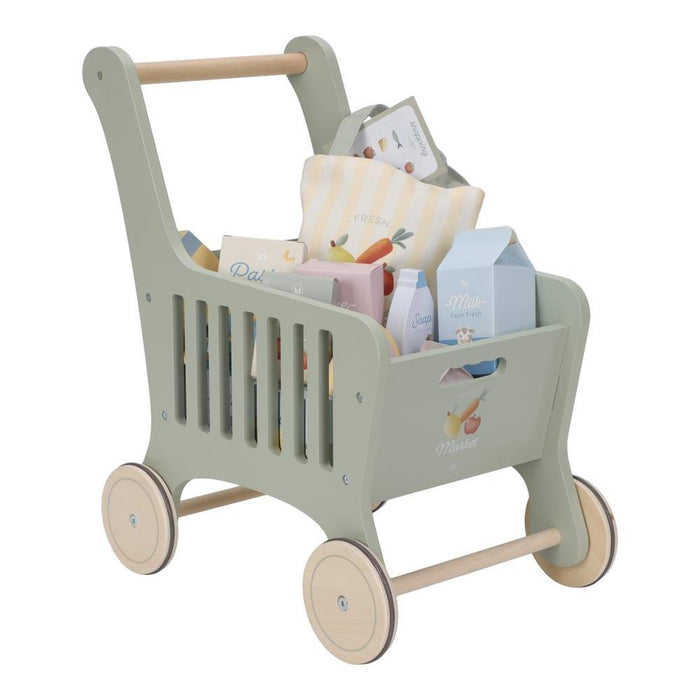 Carrinho de Compras em Madeira com Acessórios Little Dutch