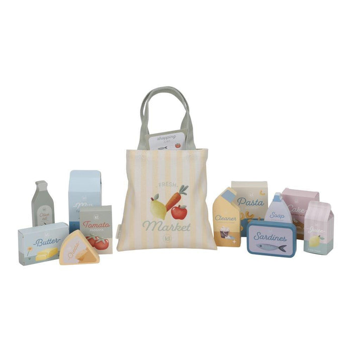 Carrinho de Compras em Madeira com Acessórios Little Dutch