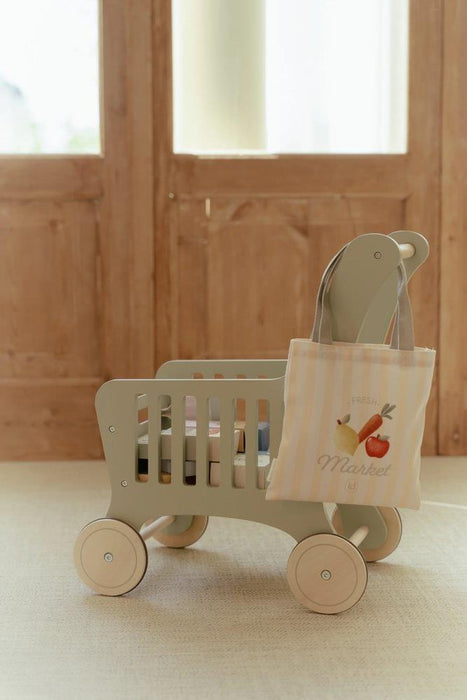 Carrinho de Compras em Madeira com Acessórios Little Dutch