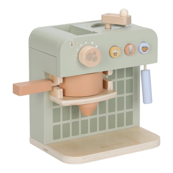 Máquina de Café com Acessórios em Madeira Little Dutch Green