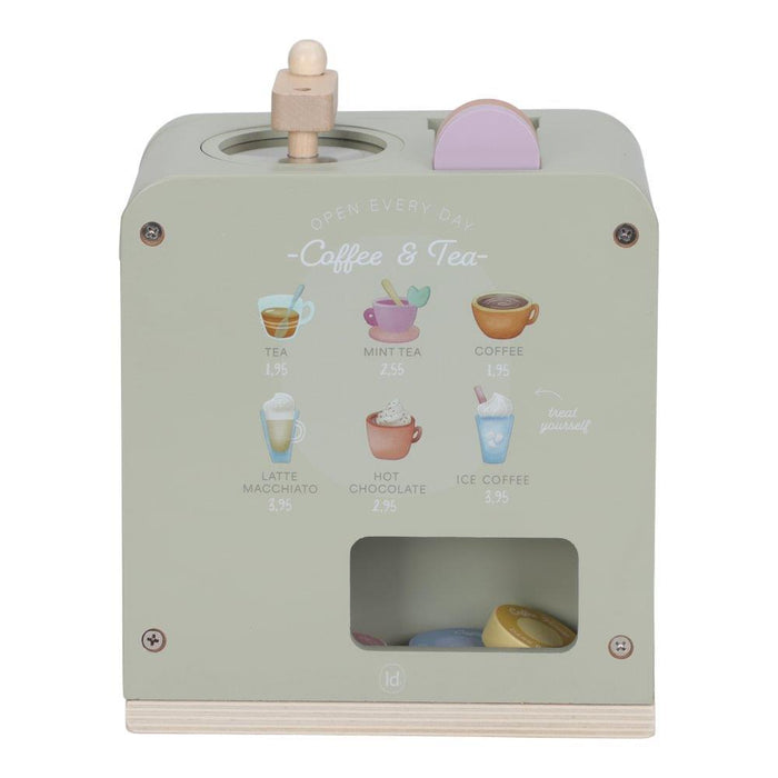 Máquina de Café com Acessórios em Madeira Little Dutch Green