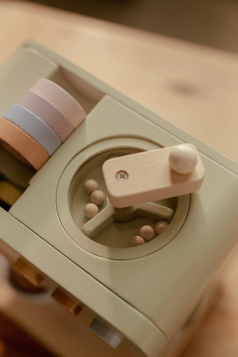 Máquina de Café com Acessórios em Madeira Little Dutch Green