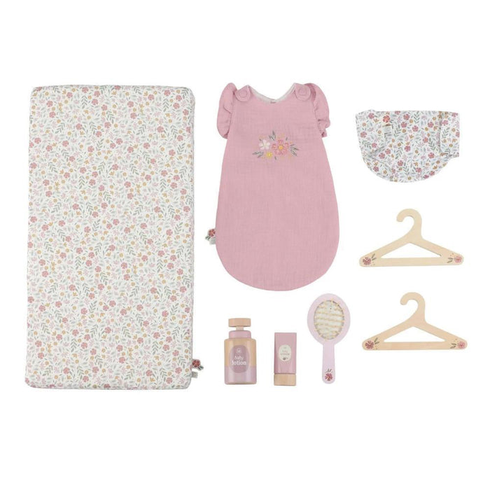 Cómoda Muda-Fraldas para Boneca Little Dutch em Madeira Rosa