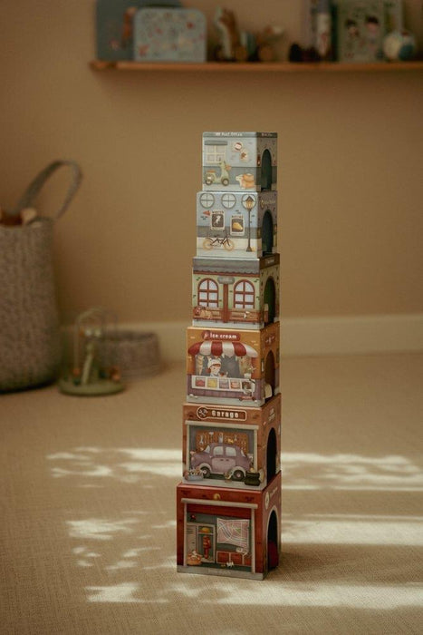 Cubos Empilháveis com 6 Carros Little Dutch