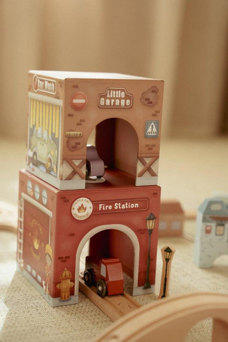 Cubos Empilháveis com 6 Carros Little Dutch