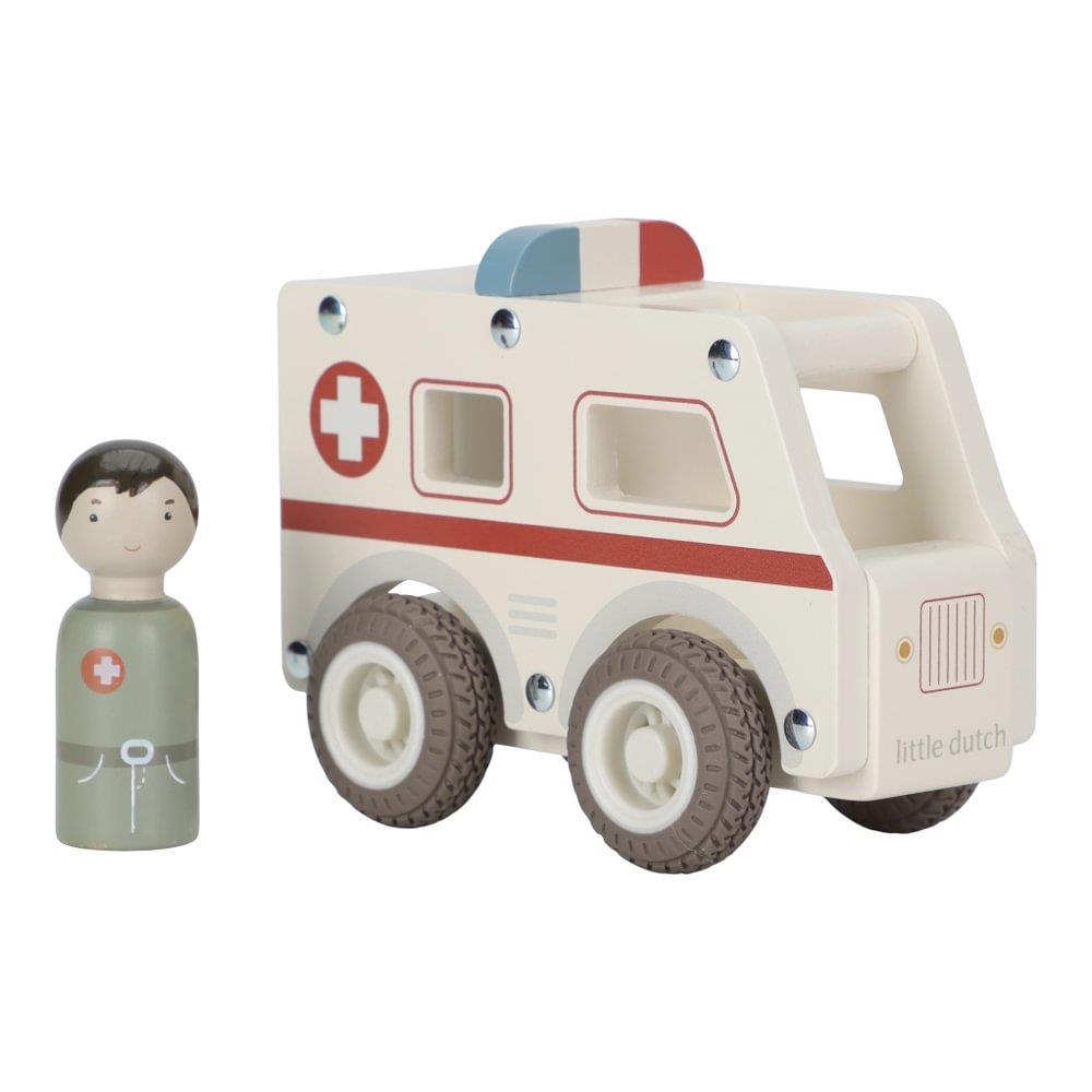 Ambulancia de figuras de madera de Little Dutch