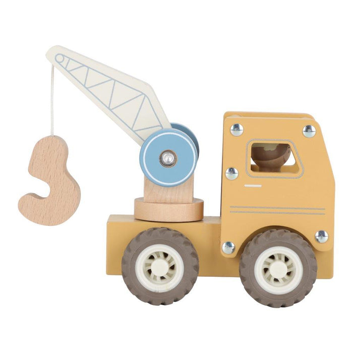 Camião Grua com Figura em Madeira Little Dutch