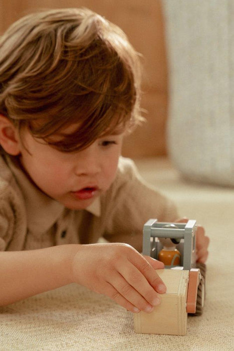 Camião Grua com Figura em Madeira Little Dutch
