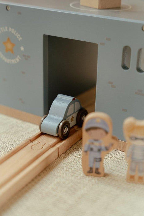 Esquadra de Polícia com 5 Figuras em Madeira Little Dutch Blue