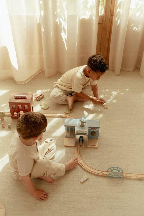 Esquadra de Polícia com 5 Figuras em Madeira Little Dutch Blue