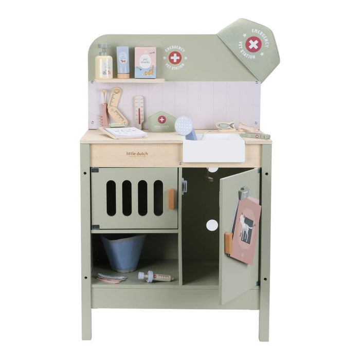 Clínica Veterinária em Madeira com Acessórios Little Dutch Green