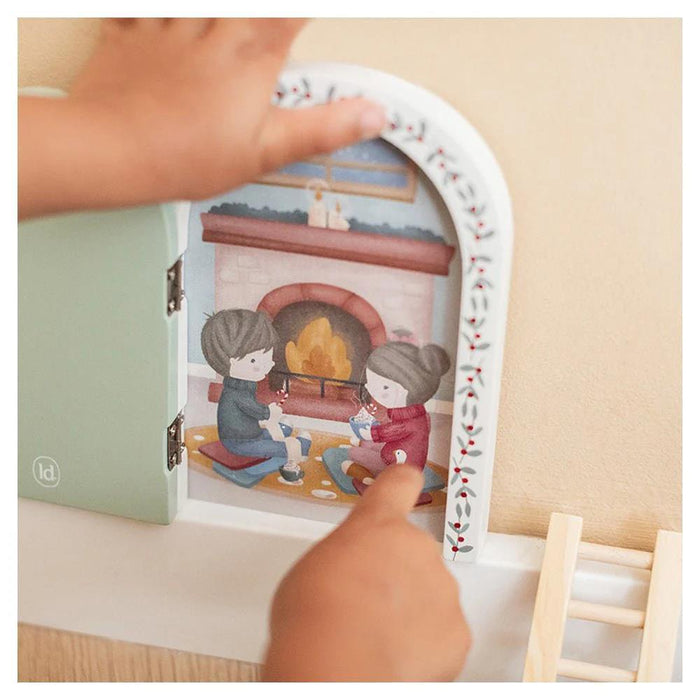 Conjunto Porta de Natal Little Dutch com Acessórios em Madeira