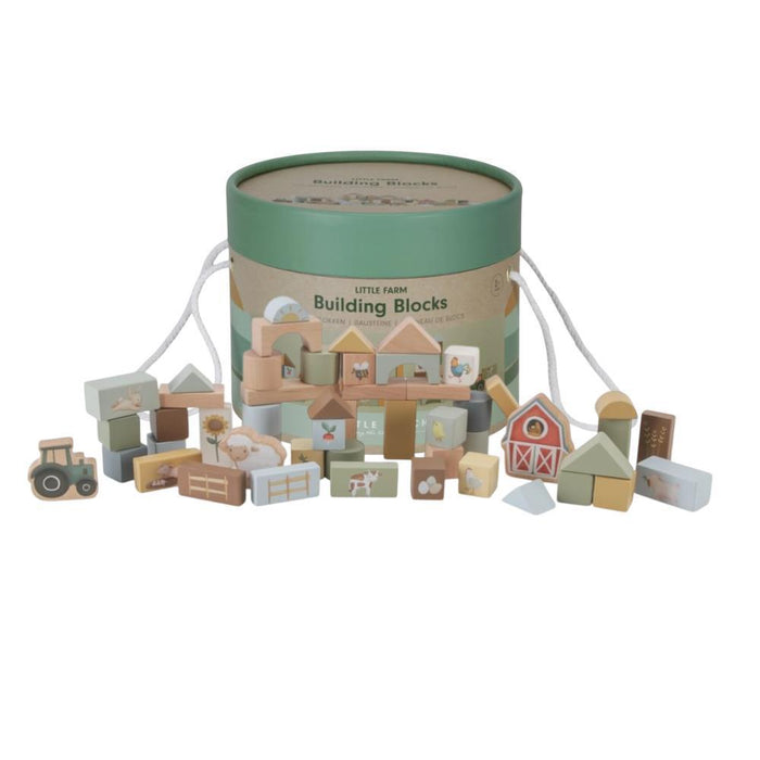 Blocos de Construção em Madeira Little Dutch Little Farm 50 Peças
