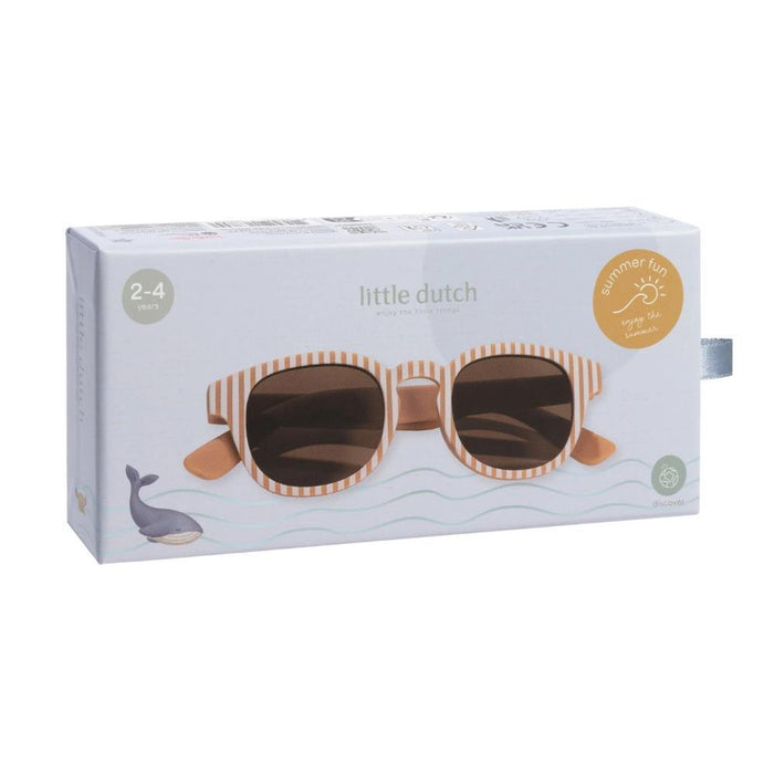 Óculos de Sol Little Dutch Ocean Brown Stripes 2-4 Anos