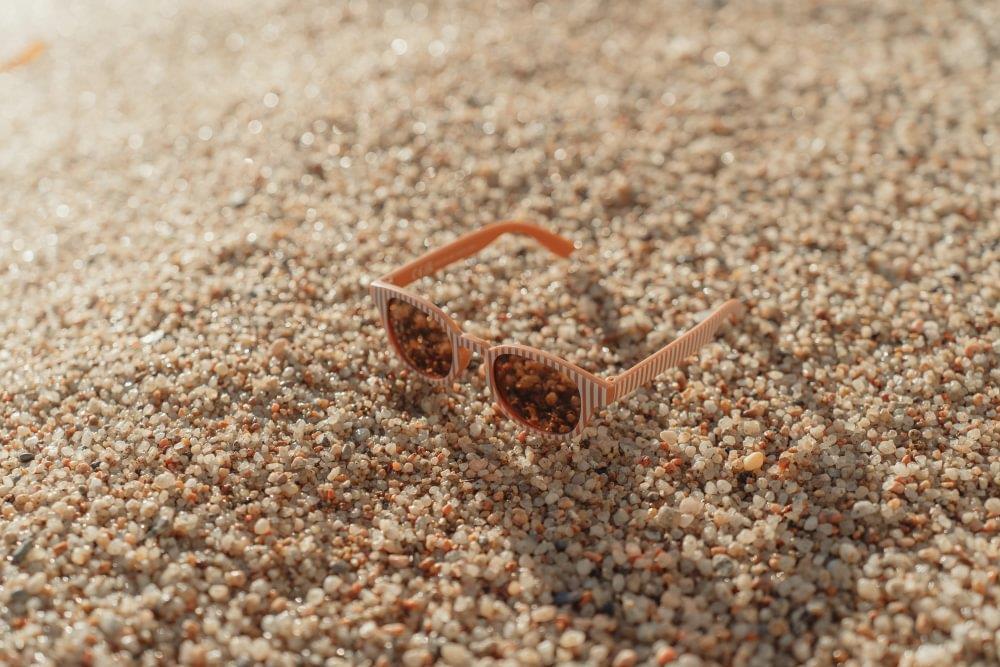 Óculos de Sol Little Dutch Ocean Brown Stripes 2-4 Anos