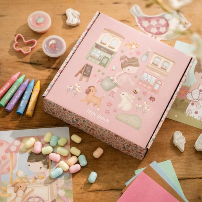 Conjunto Criativo com Caixa XL Little Dutch Rosa & Friends