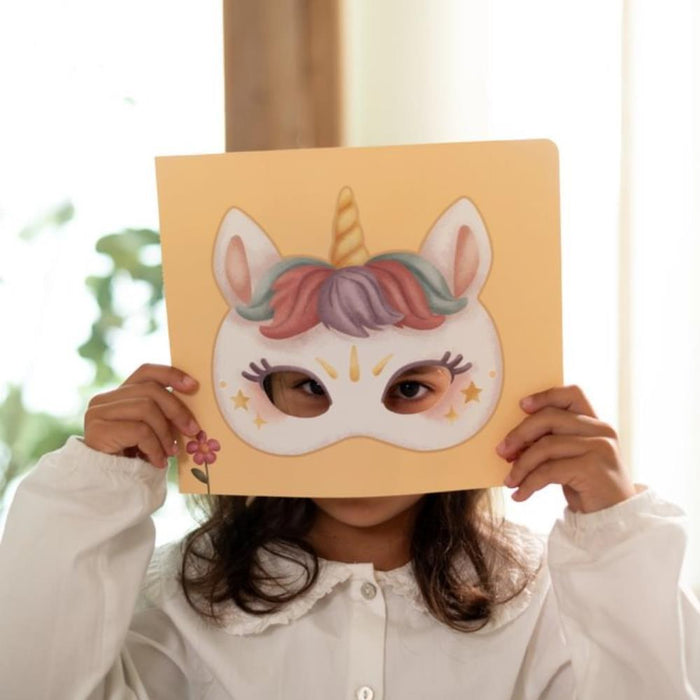 Livro de Recorte com Tesoura Little Dutch Rosa & Friends Máscaras