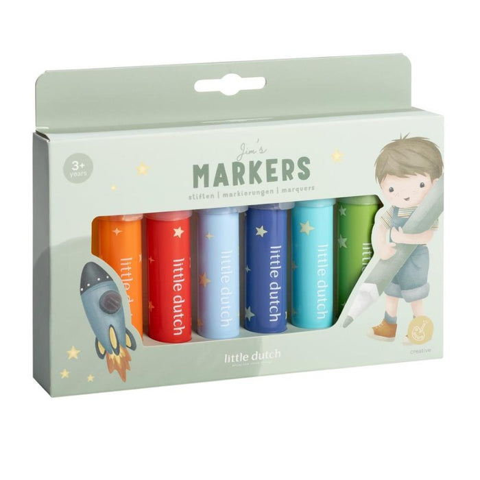 8 Marcadores Little Dutch Jim & Friends