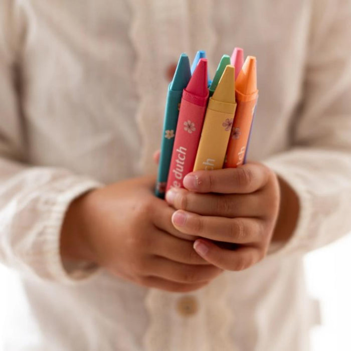 8 Lápis de Cera Little Dutch Rosa & Friends