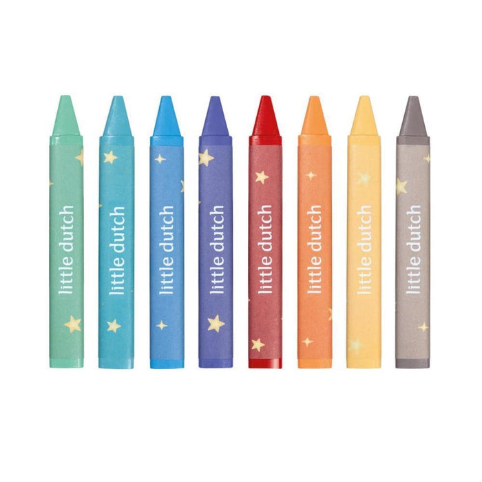 8 Lápis de Cera Little Dutch Jim & Friends