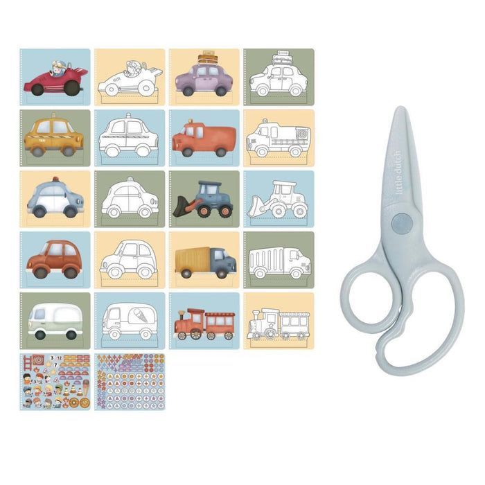 Livro de Recorte com Tesoura Jim & Friends Veículos