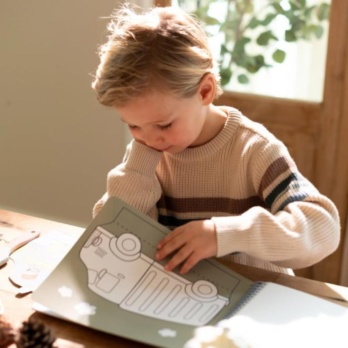 Livro de Recorte com Tesoura Jim & Friends Veículos