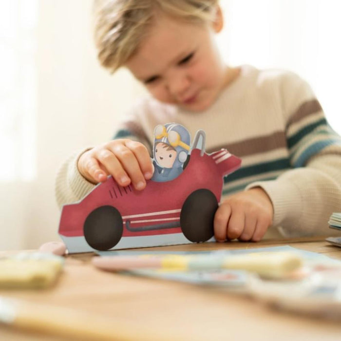 Livro de Recorte com Tesoura Jim & Friends Veículos