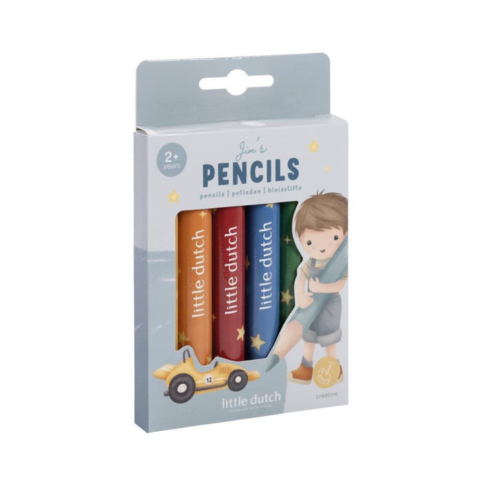 6 Lápis de Cor Little Dutch Jim & Friends