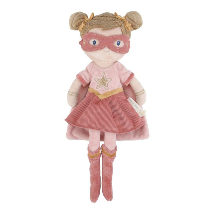 Boneca de Peluche Little Dutch Super-Herói Rosa 35cm