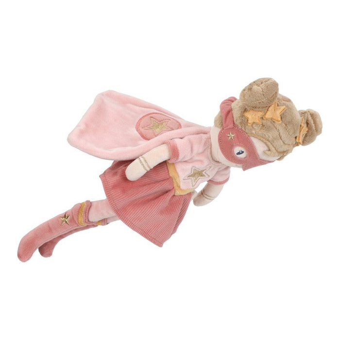Boneca de Peluche Little Dutch Super-Herói Rosa 35cm