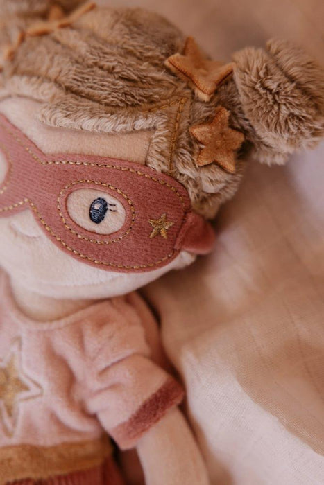 Boneca de Peluche Little Dutch Super-Herói Rosa 35cm