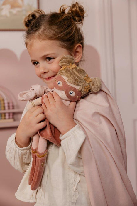 Boneca de Peluche Little Dutch Super-Herói Rosa 35cm