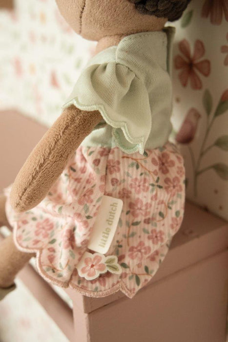 Boneca de Peluche Little Dutch Evi Flores 35cm