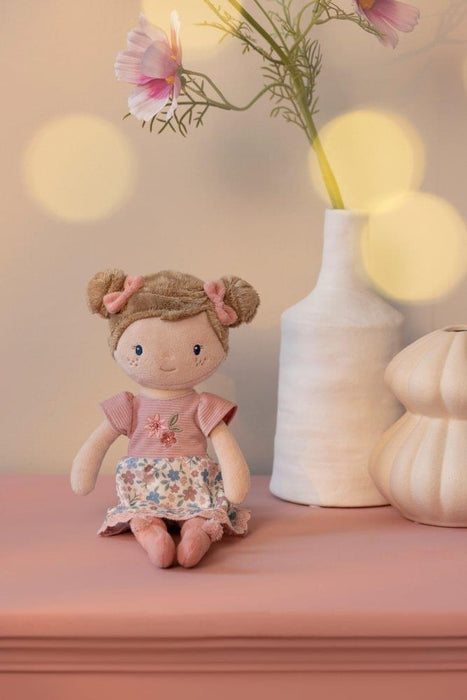 Boneca de Peluche Little Dutch Rosa Flores 35cm