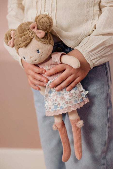 Boneca de Peluche Little Dutch Rosa Flores 35cm