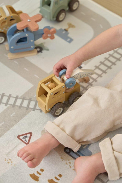 Tapete Pista para Carros Little Dutch Beige 100 x 140cm