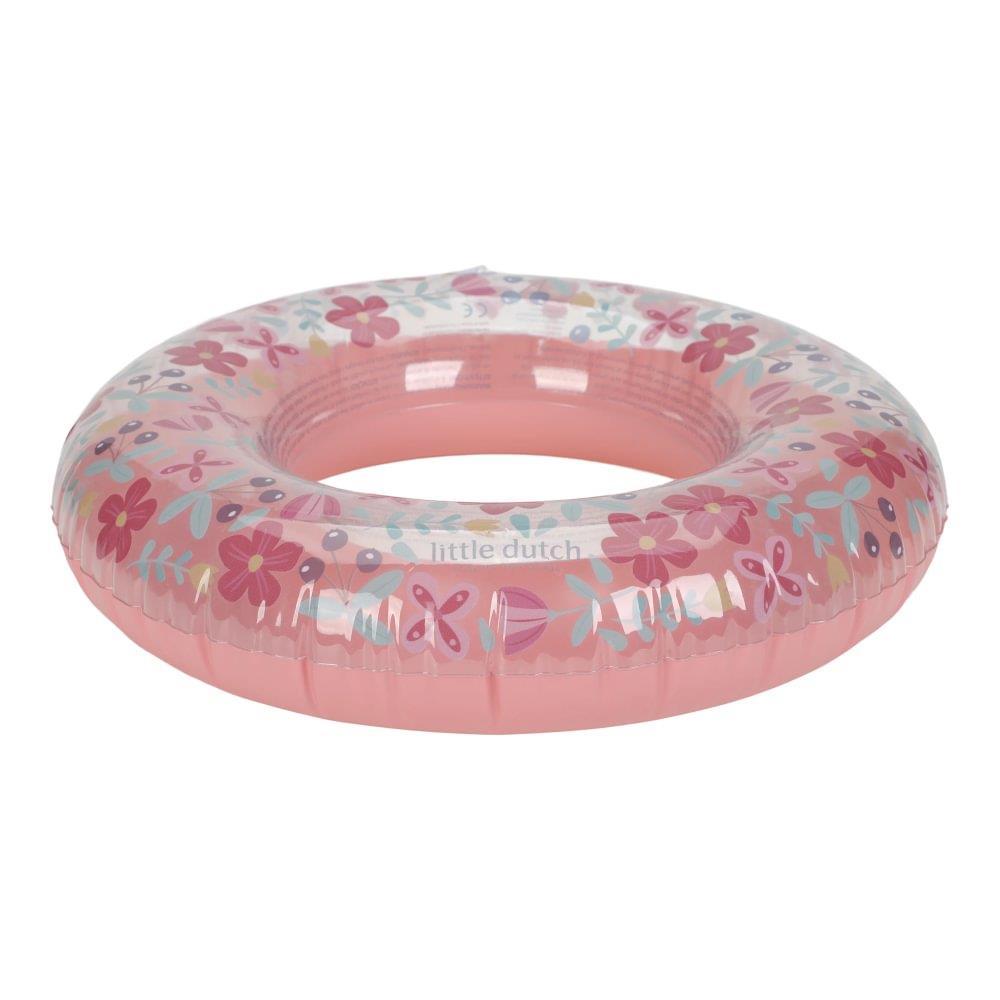 Little Dutch Pink Flowers Swim Ring 50cm