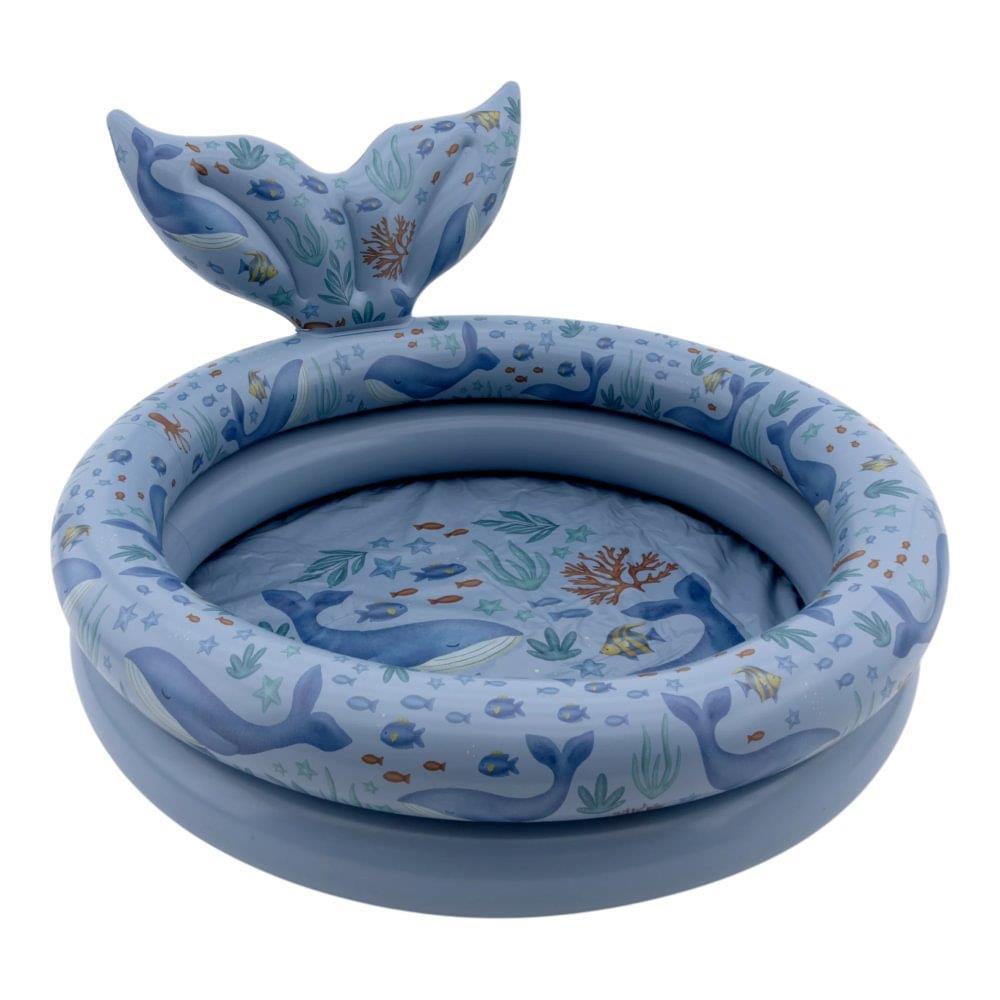 Piscina Insuflável com Cauda Little Dutch Ocean World 80cm