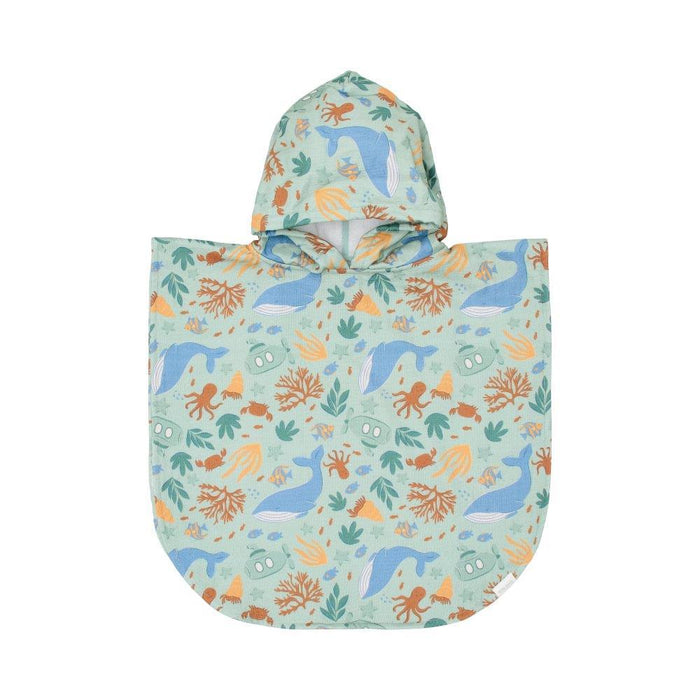 Toalha Poncho Little Dutch Ocean World Multicolour